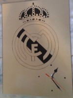Escudo Real Madrid con reloj